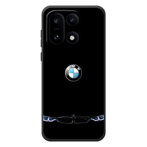 Силиконовый бампер с картинкой машины на OnePlus 15 (Черный BMW)
