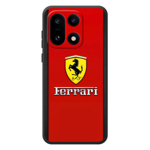 Силиконовый бампер с картинкой машины на OnePlus 15 (Ferrari Logo)