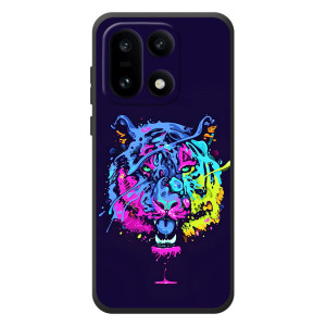 Силиконовый бампер с картинкой животных для OnePlus 15 (Тигр-Арт)