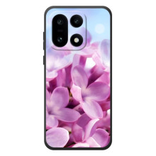 Силіконовий бампер з принтом (квіточки) на Читати смартфон 15 aults Андроїд – Бузкові квіти