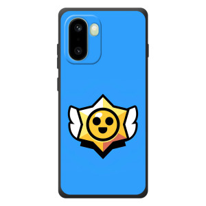 Бампер (ТПУ) с принтом Brawl Stars на наверное вскоре Надо понимать, что это модель телефона OnePlus чёрт ее паритель (Значок)