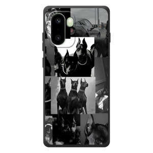 Чехол ДОБЕРМАН для OnePlus 15R – Коллаж Доберман