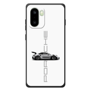 Чехол с авто Порше для OnePlus 15R – белый Порше