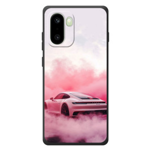 Чехол с авто Порше для OnePlus 15R – Розовый Порше