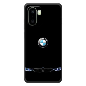 Силиконовый бампер с картинкой машины на OnePlus 15R – Черный BMW
