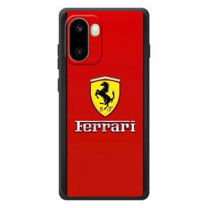 Силиконовый бампер с картинкой машины на OnePlus 15R – Ferrari Logo
