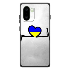 Силиконовый Чехол на OnePlus 15R (Я-Украина) – Украинская кардиограмма