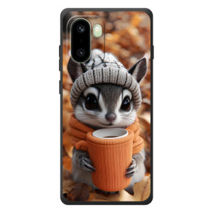 Печатный чехол «Зверята с кофе» для OnePlus 15R (Грызунчик с кофе)
