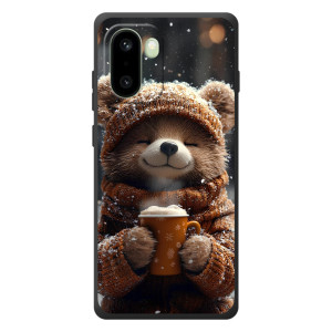 Печатный чехол «Зверята с кофе» для OnePlus 15R (Мишка с кофе)