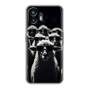 Чехол с принтом стильные животные для <td>Он Плюс 15Т </td> 
 – Овечка в очках