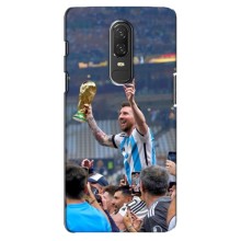 Чехлы Лео Месси Аргентина для OnePlus 6 (Месси король)
