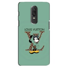 Чехлы Луи Витон для OnePlus 6 (AlphaPrint - LOUIS VUITTON) (Микки Маус LV)