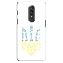 Чохли для OnePlus 6 Укр. Символіка (AlphaPrint) (Герб з букв)