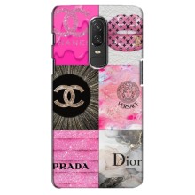 Чехол (Dior, Prada, YSL, Chanel) для OnePlus 6 (Модница)