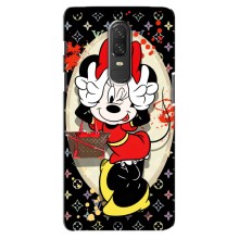 Чехол Disney Mouse OnePlus 6 (PREMIUMPrint) (Минни peace)