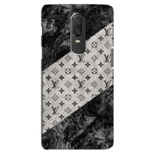 Чехол Стиль Louis Vuitton на OnePlus 6 (LV на белом)