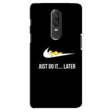 Силиконовый Чехол на OnePlus 6 с картинкой Nike (Later)