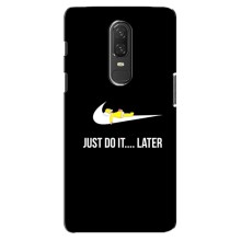 Силиконовый Чехол на OnePlus 6 с картинкой Nike (Later)