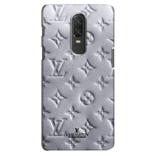 Текстурный Чехол Louis Vuitton для ВанПлас 6 (Белый ЛВ)