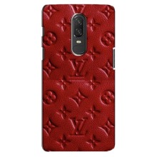 Текстурний Чохол Louis Vuitton для ВанПлас 6 – Червоний ЛВ