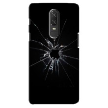 Текстурный Чехол для OnePlus 6 (Биток стекло)