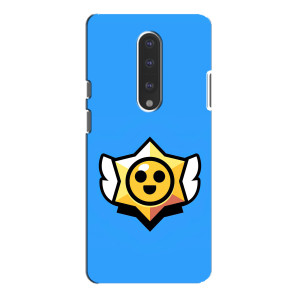 Бампер (ТПУ) с принтом Brawl Stars на ВанПлас 7 Про (Значок)