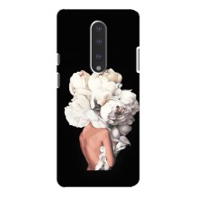 Чехлы (ART) Цветы на OnePlus 7 Pro (VPrint) (Белые цветы)