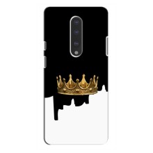 Чехол (Корона на чёрном фоне) для ВанПлас 7 Про – Золотая корона