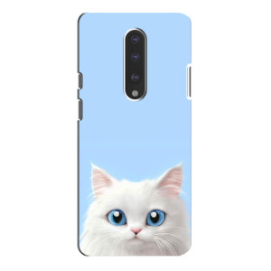 Чехол на тематику: Коты для OnePlus 7 Pro (Белый кот)