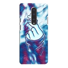 Чехол с принтом для OnePlus 7 Pro (AlphaPrint - Знак сердечка) – Радужное сердце