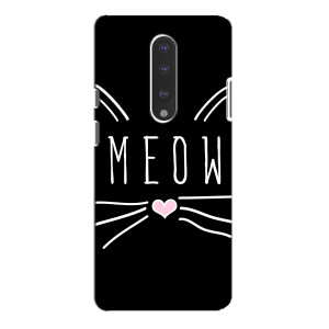 Бампер с изображением Котиков для ВанПлас 7 Про – КОТИК MEOW