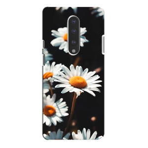 Чехол с ромашками на OnePlus 7 Pro (Белые ромашки)