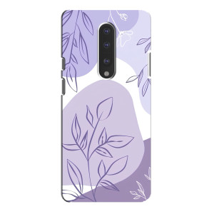 Силиконовый чехол с принтом в цветах на OnePlus 7 Pro
