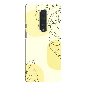 Силиконовый чехол с принтом в цветах на OnePlus 7 Pro