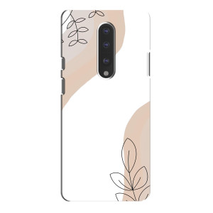 Силиконовый чехол с принтом в цветах на OnePlus 7 Pro
