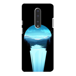 Летний Чехол на OnePlus 7 Pro (Синий Водопад)