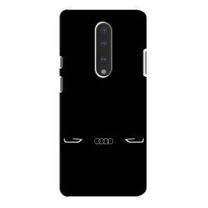 Силиконовый бампер с картинкой машины на OnePlus 7 Pro (Силует Audi)