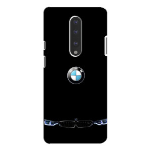 Силиконовый бампер с картинкой машины на OnePlus 7 Pro (Черный BMW)