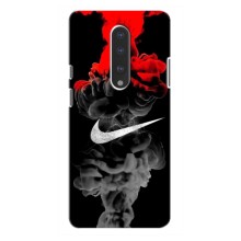 Силиконовый Чехол на OnePlus 7 Pro с картинкой Nike (Nike дым)