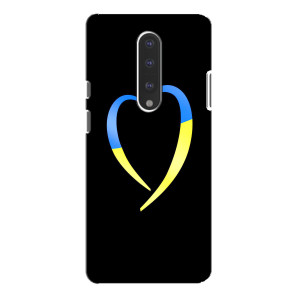 Силиконовый Чехол на OnePlus 7 Pro (Я-Украина) (Украинское сердце)