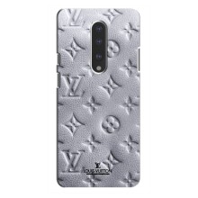 Текстурный Чехол Louis Vuitton для ВанПлас 7 Про (Белый ЛВ)