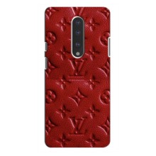 Текстурный Чехол Louis Vuitton для ВанПлас 7 Про – Красный ЛВ