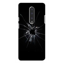Текстурный Чехол для OnePlus 7 Pro (Биток стекло)