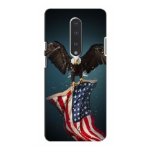 Чехол Флаг USA для OnePlus 7 (Орел и флаг)