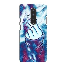 Чехол с принтом для OnePlus 7 (AlphaPrint - Знак сердечка) – Радужное сердце