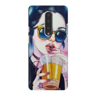 Чехол с картинкой Модные Девчонки OnePlus 7 – Девушка с коктейлем