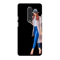 Чехол с картинкой Модные Девчонки OnePlus 7 (Девушка со смартфоном)