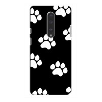 Бампер для OnePlus 7 с картинкой "Песики" (Следы собак)