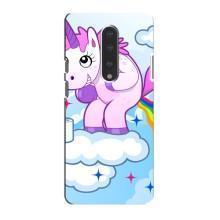 Чехол Unicorn на OnePlus 7 (Радуга единорожка)