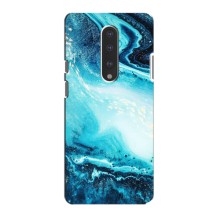 Мраморний чехол на OnePlus 7 (VPrint) (Блакитний мрамор)